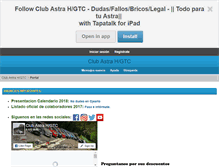 Tablet Screenshot of clubastrah.net